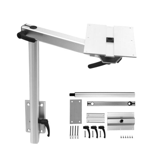 Adjustable swivel rv boat table leg